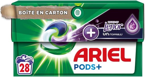 Ariel Pods + Touch of Lenor - Unstoppables - 112 wasbeurten - Voordeelverpakking - 28 x 4 dozen