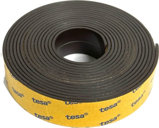 Zelfklevende magneetstrip/tape met premium lijm, set polariteit A en B - 1,5 mm x 12,7 mm x 10 m elk - magnetische doe-het-zelf secundaire beglazing - vliegenzeefstrips Zelfklevende magneetstrip/tape met premium lijm, set polariteit A en B - 1,5 mm x 12,7 mm x 10 m elk - magnetische doe-het-zelf secundaire beglazing - vliegenzeefstrips
