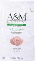 Ghassoul poeder - 250 gram - 100% puur en natuurlijk Ghassoulpoeder - kleimasker - gezichtsmasker - haarmasker - A&M Cosmetics