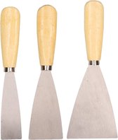Plamuurmes set - 3x - 2,5, 4,5 en 7 cm - spatel - voegspatels - plamuurmessen