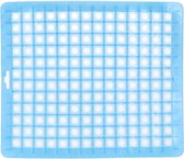 Gootsteenmat blauw - 25 x 29 cm - Gootsteenmatten / spoelbakmatten - Huishoudartikelen