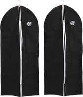 4x morceaux de sacs à vêtements noirs 60 x 90 cm pour vêtements - Vestes vestes / vestes / robes - Nettoyage des Vêtements