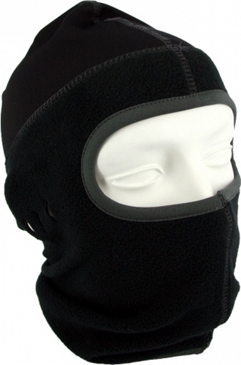 One hole motorhelm muts skimuts – one Zwart