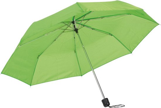 2x mini parapluies pliables vert 96 cm - Petits parapluies abordables - Protection contre la pluie
