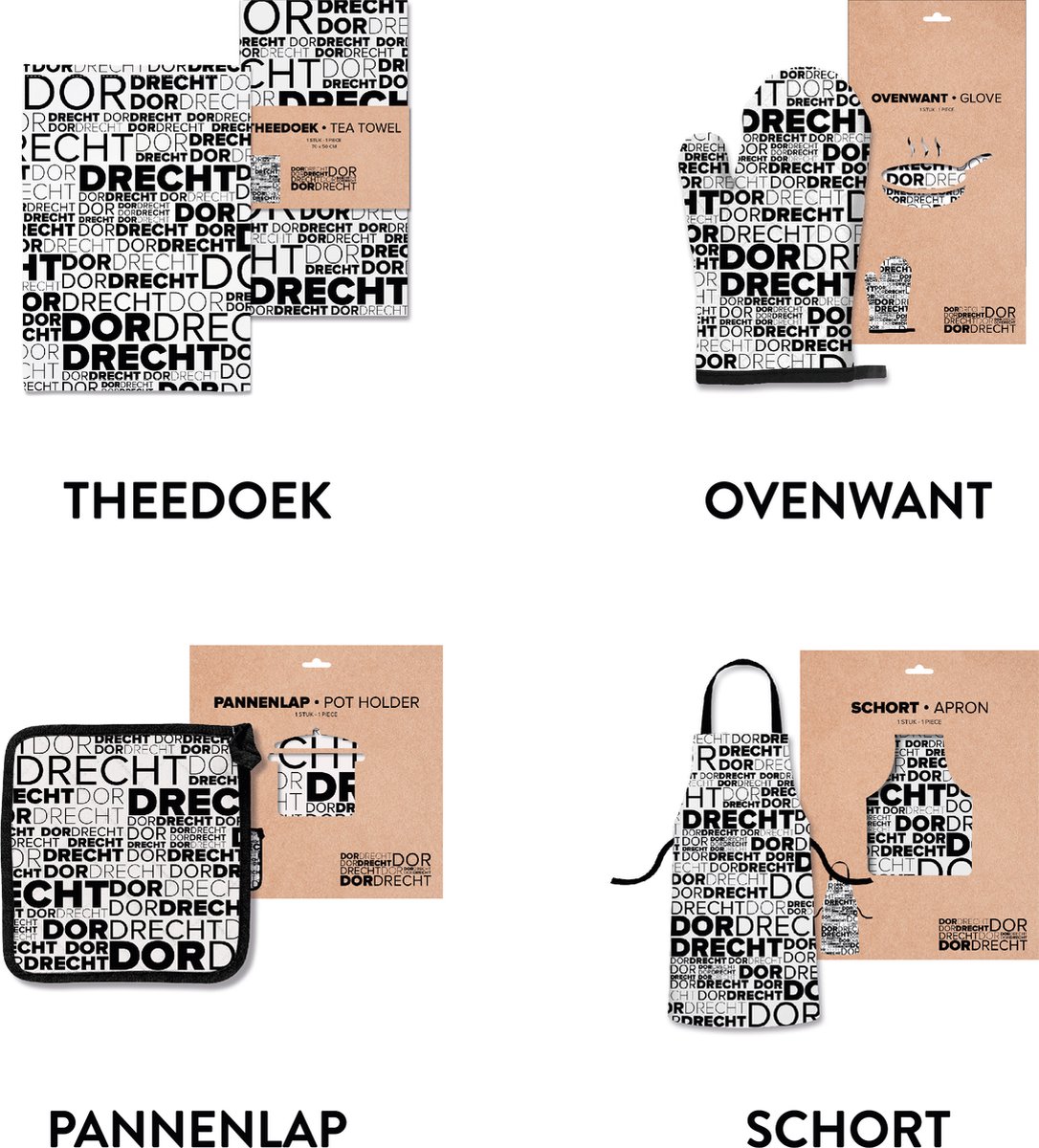 Dordrecht keukentextiel voordeelpakket - Souvenirs Nederland