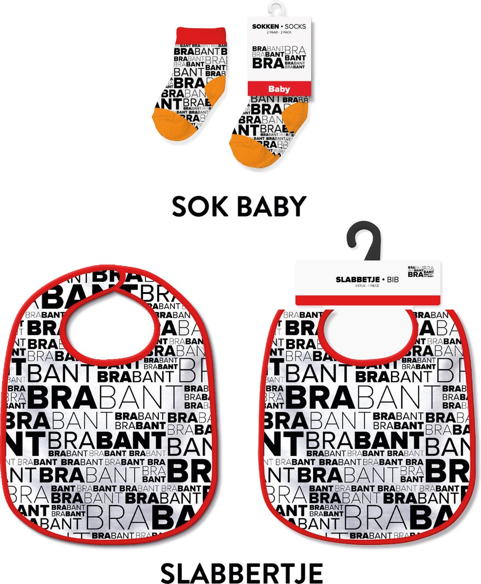 Slabbetjes en sokken met tekst - Baby cadeautjes en kraamcadeautjes - Brabant