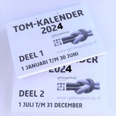 Groot-letter dagkalender A5 2024. (TOM kalender)