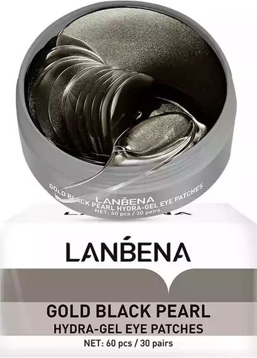 Lanbena face mask gold black pearl collagen eye patch gel face care repairing wrinkle lighten skin erase eye bag eye care 60pcs