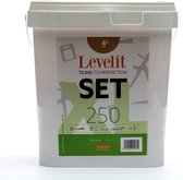 Levelit - Levelling kit XL - 4mm - 250 stuks - Tegel Nivelleersysteem - Tegeldikte 15-25mm