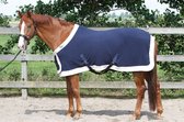 Harry's Horse Fleecedeken staatsiemodel met borstflap 215cm navy