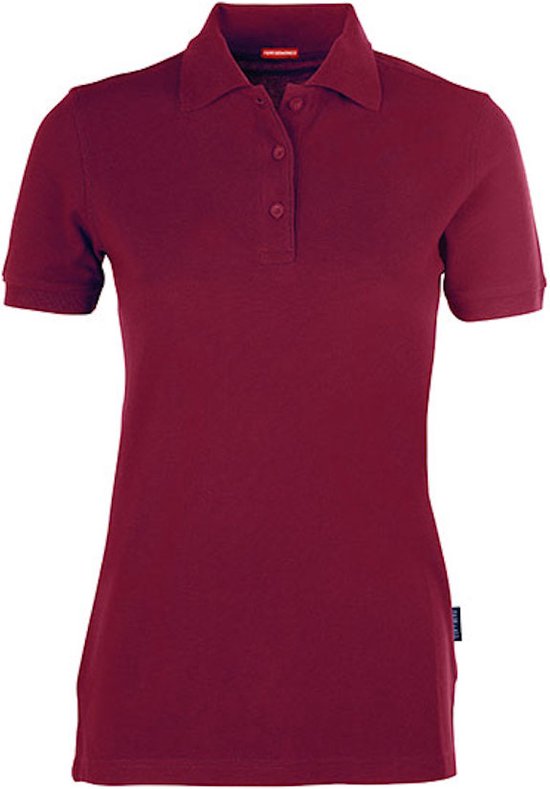 Women's Heavy Polo 'Performance' met korte mouwen Bordeaux - XS