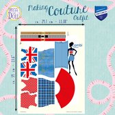 Making Couture Outfit kit Combi Red Blue - Dress YourDoll - PN-0164621