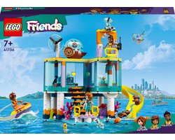 LEGO Friends Reddingscentrum op zee Dieren Speelgoed, Mini Poppetjes en Dierenarts Set - 41736 Image