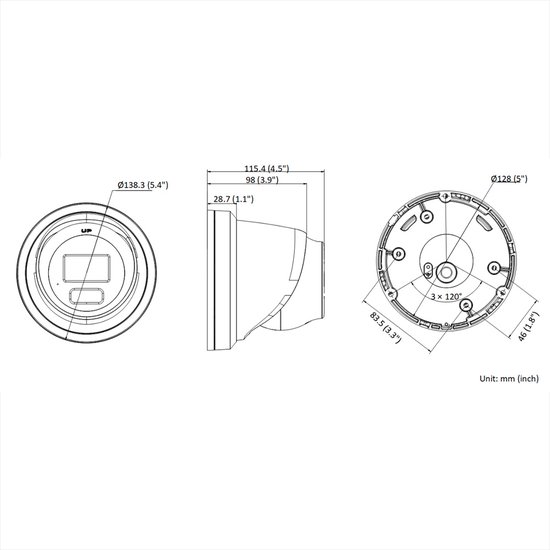 DS-2CD2387G2H-LIU - 8MP Hybrid camera, 2.8mm met microfoon-2.8 mm-Wit van Hikvision — afbeelding 2