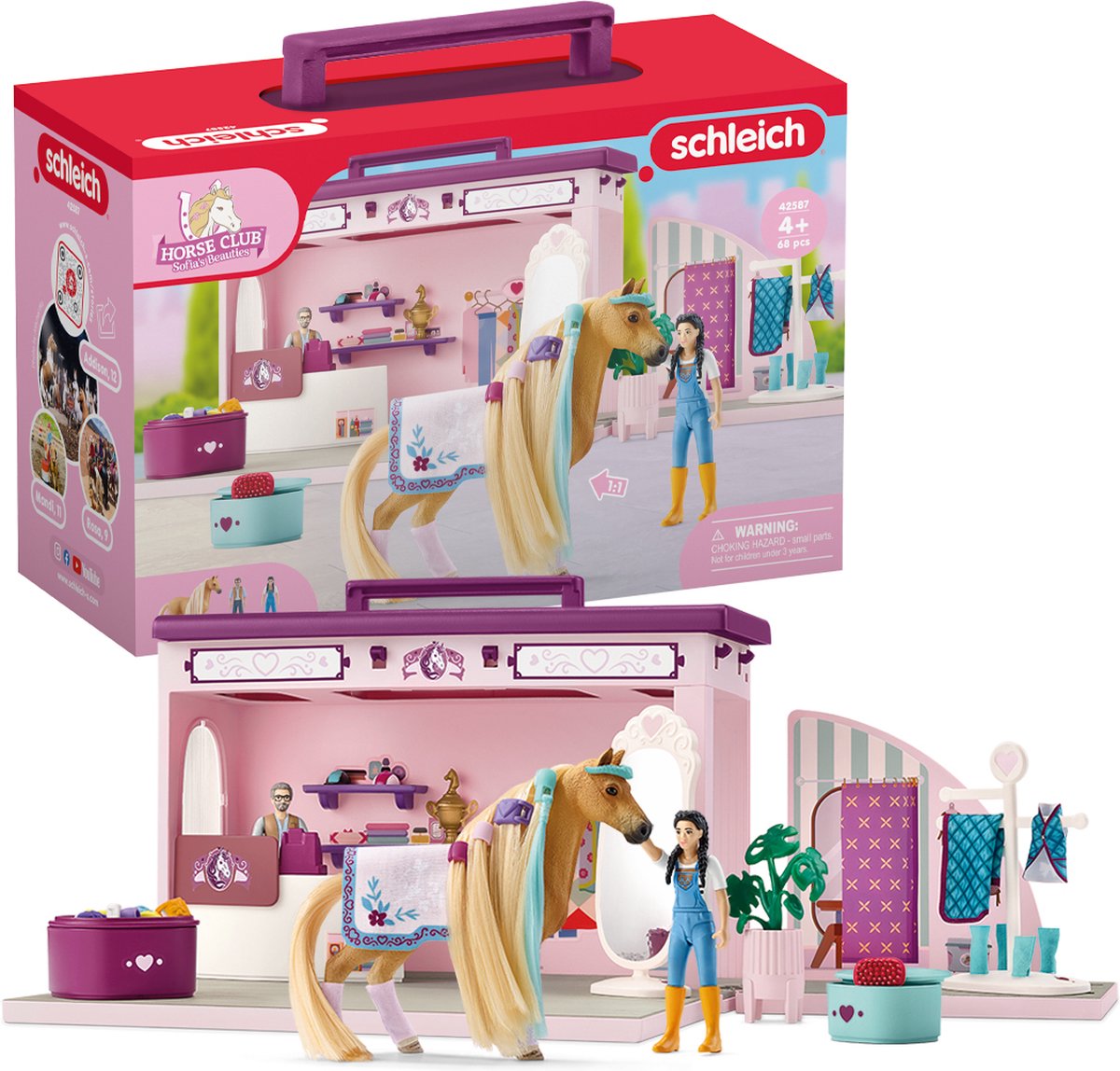 Schleich Sofia's Beauties - Pop-up-boetiek - Kinderspeelgoed voor Jongens en Meisjes - 4 tot 10 jaar - 42587