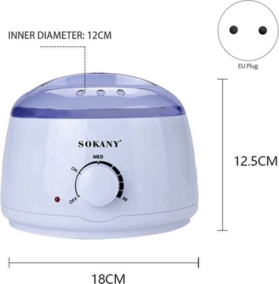 Wax Apparaat - Elektrische Wax Heater - Sokany Hair Remover - Wax Ontharing - Waxverwarmer - Wax Machine - Sokany