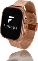 Fungus - Smartwatch bandje - Geschikt voor Apple Watch 38 / 40 / 41 mm - Series 1 2 3 4 5 6 7 8 9 SE iWatch - Metaal - Milanese Mesh - Rosegoud