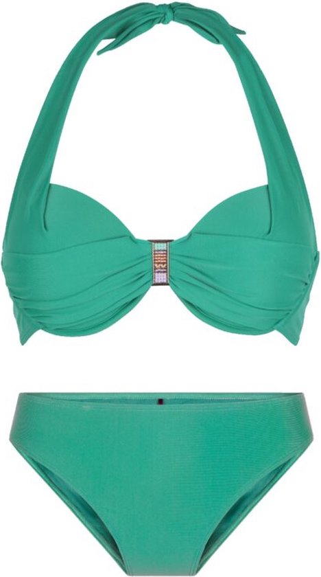 LingaDore - Green Halternek Bikini Set - maat 36B - Groen