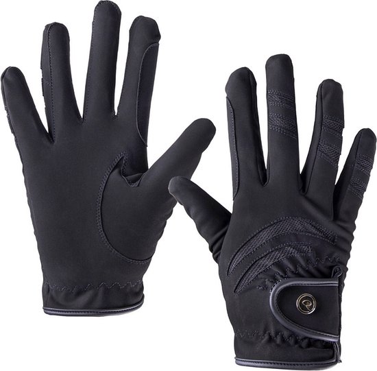 Gants d'équitation QHP - Danee - Taille XL - Zwart