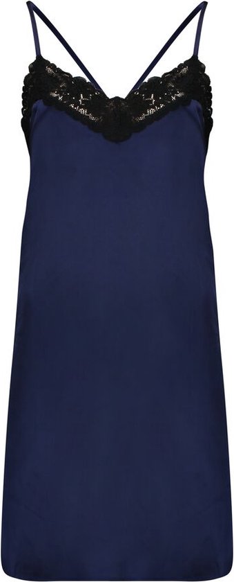 SAPPH - Solaine Satin Slip Dress Blauw - taille L - Blauw - Femme