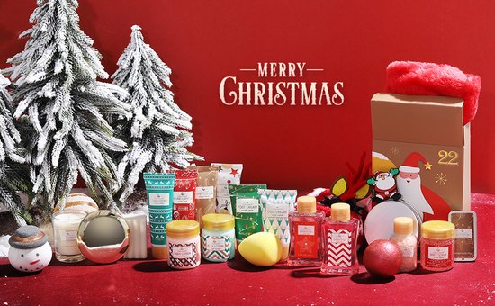 Body & Earth - Adventskalender 2025 Vrouw Beauty Dames - 24 verrassingen - Volwassenen - Kerstcadeau - Kerstpakket vrouw - Kerst cadeautjes volwassenen - Wellness bath - Geschenkset Vrouwen