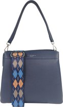 Flora & Co fashion trendy handtas blauw