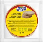 Manji - Plain Papad - Papadum - Appalam - 3x 100 g