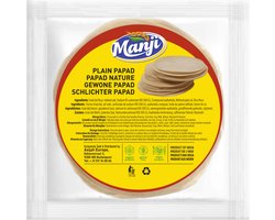 Manji - Plain Papad - Papadum - Appalam - 100 g x 3