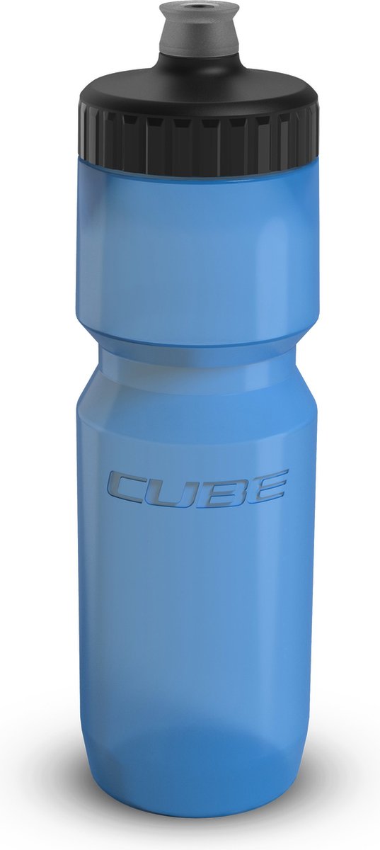 CUBE Waterfles Feather - Bidon - Grote Schroefdop - BPA-vrij - 0.75 Liter - LDPE - Blauw