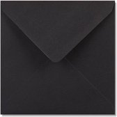 Zwarte enveloppen 16 x 16 cm 100 stuks