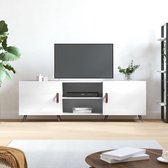 The Living Store Televisiekast - - Meubel - 150 x 30 x 50 cm - Hoogglans wit