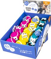 Duvoplus - Speelgoed Voor Dieren - Hond - Latex Tennisbal Smiley Mix 7,5cm - Display Gemengde Kleuren - 1st