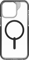 Gear4 iPhone 15 Pro Max Santa Cruz MagSafe hoesje (transparant, zwart)