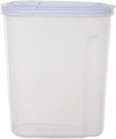 Whitefurze Récipient alimentaire shaker - transparent - 5 litres - plastique - 25 x 12 x 30 cm