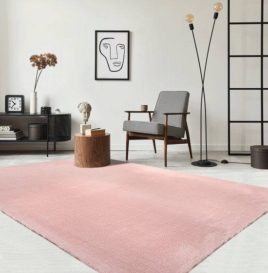 SOLEVITO Vloerkleed Romance wild berry gemêleerd 140x200 cm kopen