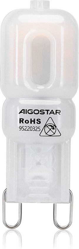 Aigostar - LED G9 - 2W vervangt 18W - 3000K warm wit licht - 48x16,5 mm