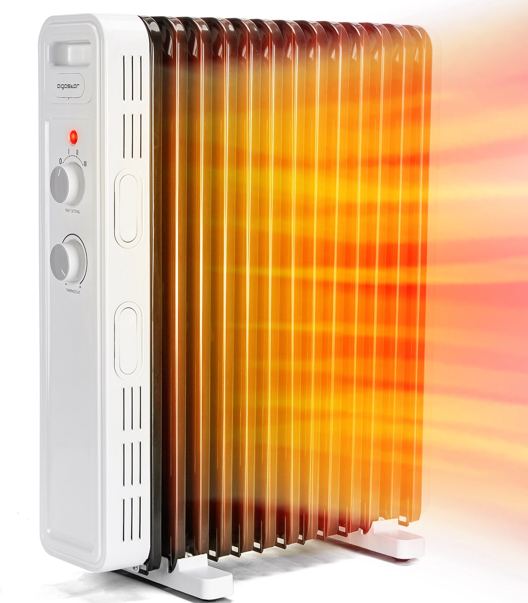 Aigostar Olieradiator - Oliegevulde radiator - Kachel - 2500W