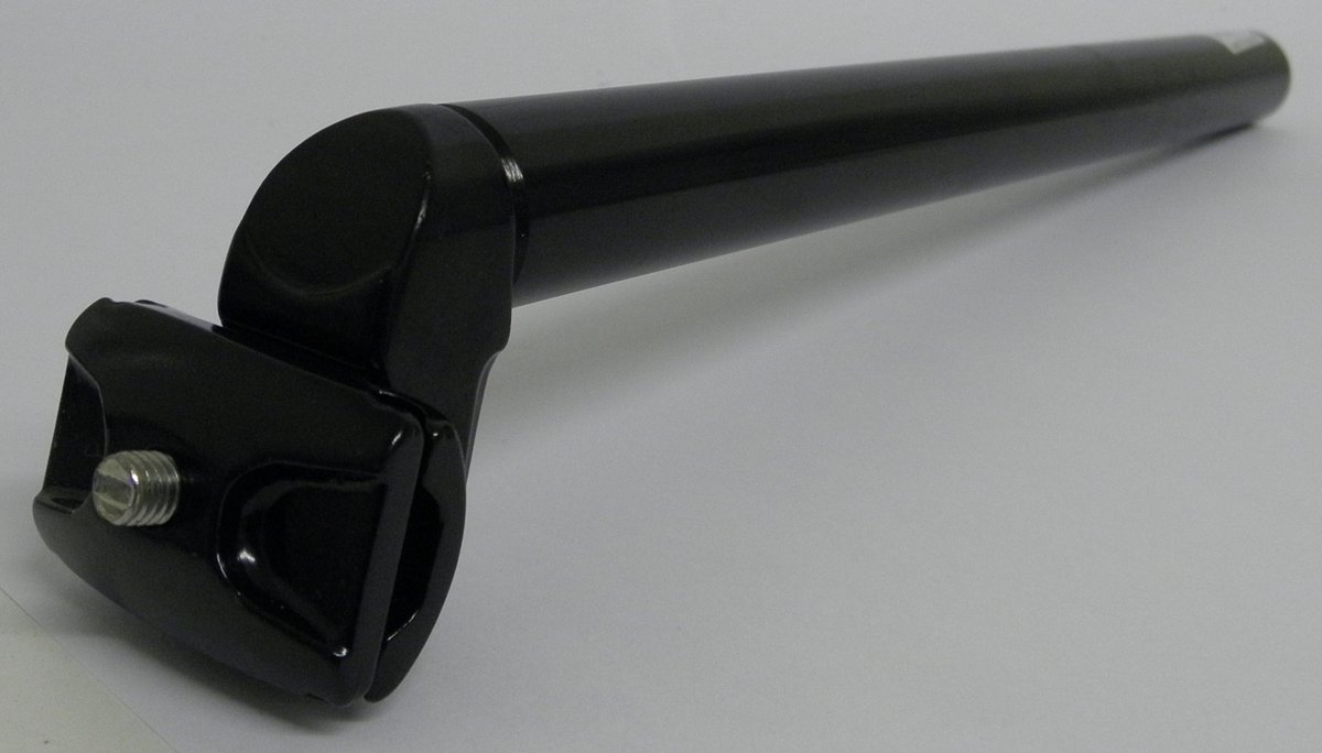 Vwp Zadelpen Vast 26 X 350 Mm Aluminium Zwart