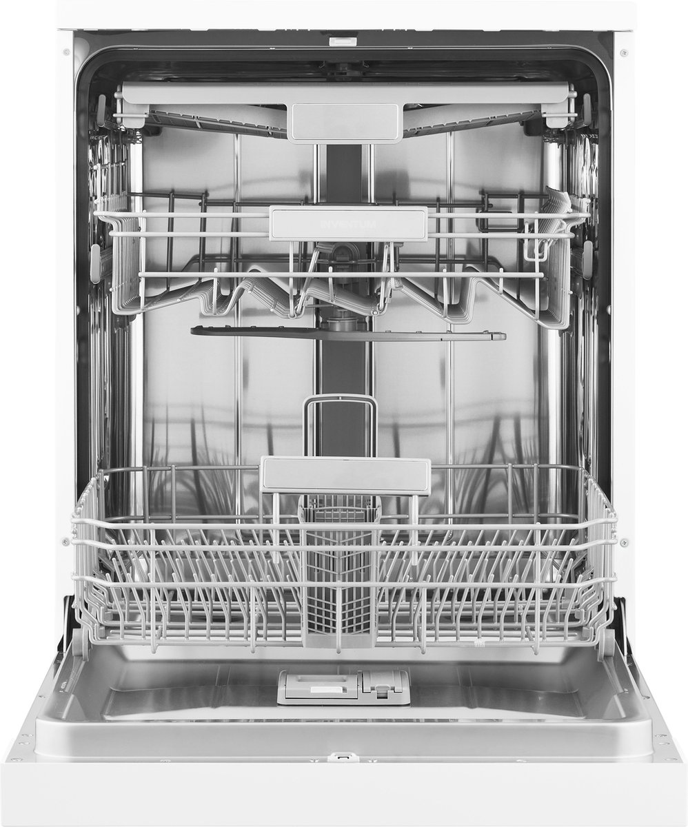 Inventum VVW6046AW energiezuinige vaatwasser - 14 couverts - Besteklade-Bestekmand - Stil: 42 dB - 7 programma’s - Deur opent automatisch - Startuitstel - Energielabel C - Vrijstaand - Wit — afbeelding 3