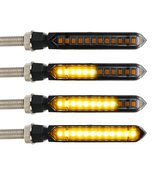 Lumières clignotantes LED Dynamiques Moto - Clignotants Moto - Universel - Set de 2 pièces - 12V