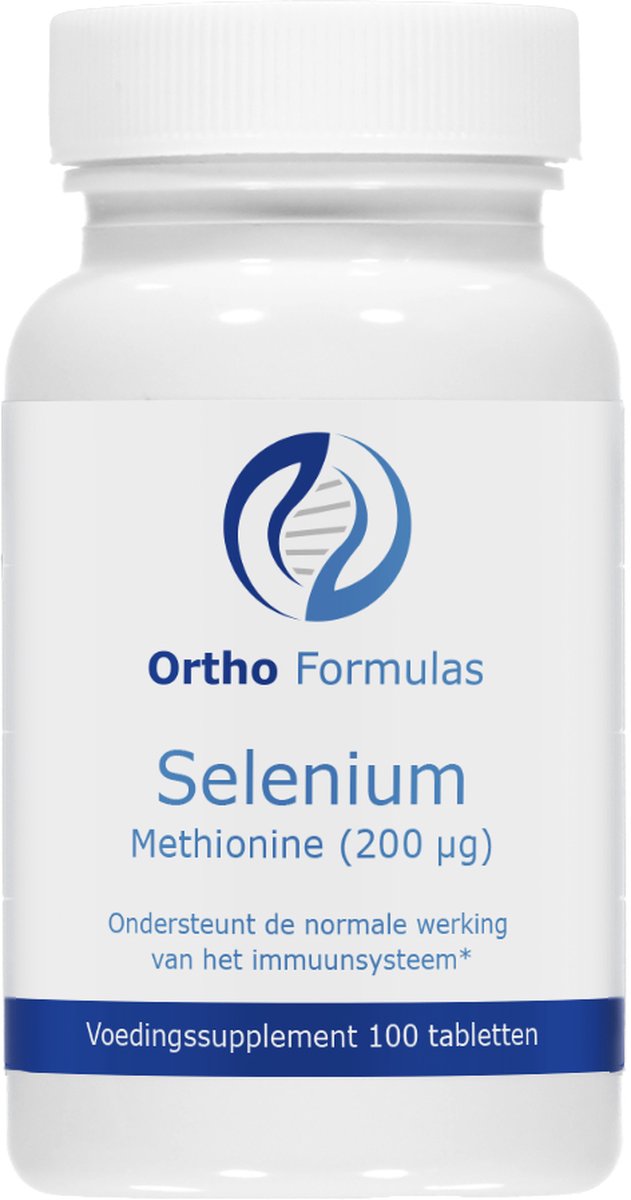 Goedkoopste Selenium Methionine - 200 mcg - 100 tabletten - immuunsysteem - huid - haar - nagels - werking schildklier - vegan