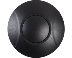 230V universele vloerdimmer rond 1-100W zwart voor dimbare led, halogeen en gloeilampen | Tradim 64312