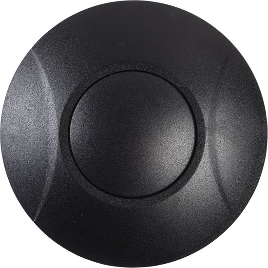 230V universele vloerdimmer rond 1-100W zwart voor dimbare led, halogeen en gloeilampen | Tradim 64312