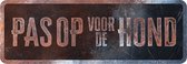 D&d Home - Waakbord - Hond - Waarschuwingsbord General 2 Nederlands 40x13x0,3cm Meerkleurig - 1st