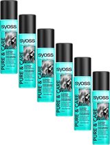 Syoss Pure & Care Spray Conditioner - 6 x 200 ml
