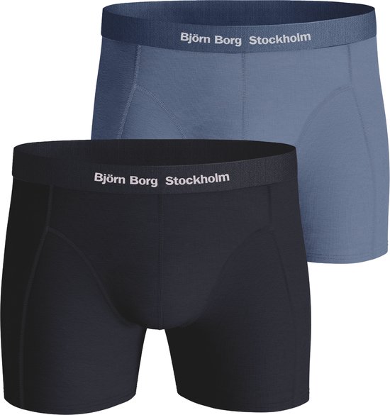 Boxers Björn Borg Lyocell - boxers pour hommes longueur normale (pack de 2) - Blauw - S