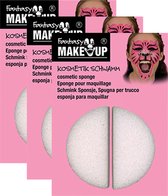 Fantasy Make-up Schmink sponsjes - 6x - rond