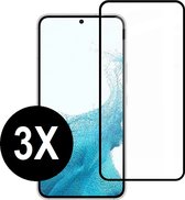 Screenprotector geschikt voor Samsung Galaxy S23 Plus - Beschermglas - screen protector full cover, zonder rondje fingerprint - glasplaatje - 3 stuks