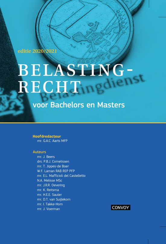 Belastingrecht voor Bachelors en Masters 2020/2021 Opgavenbo ... - cover