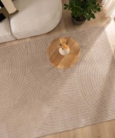 Scandinavisch vloerkleed - Contour Curve beige 80x150 cm